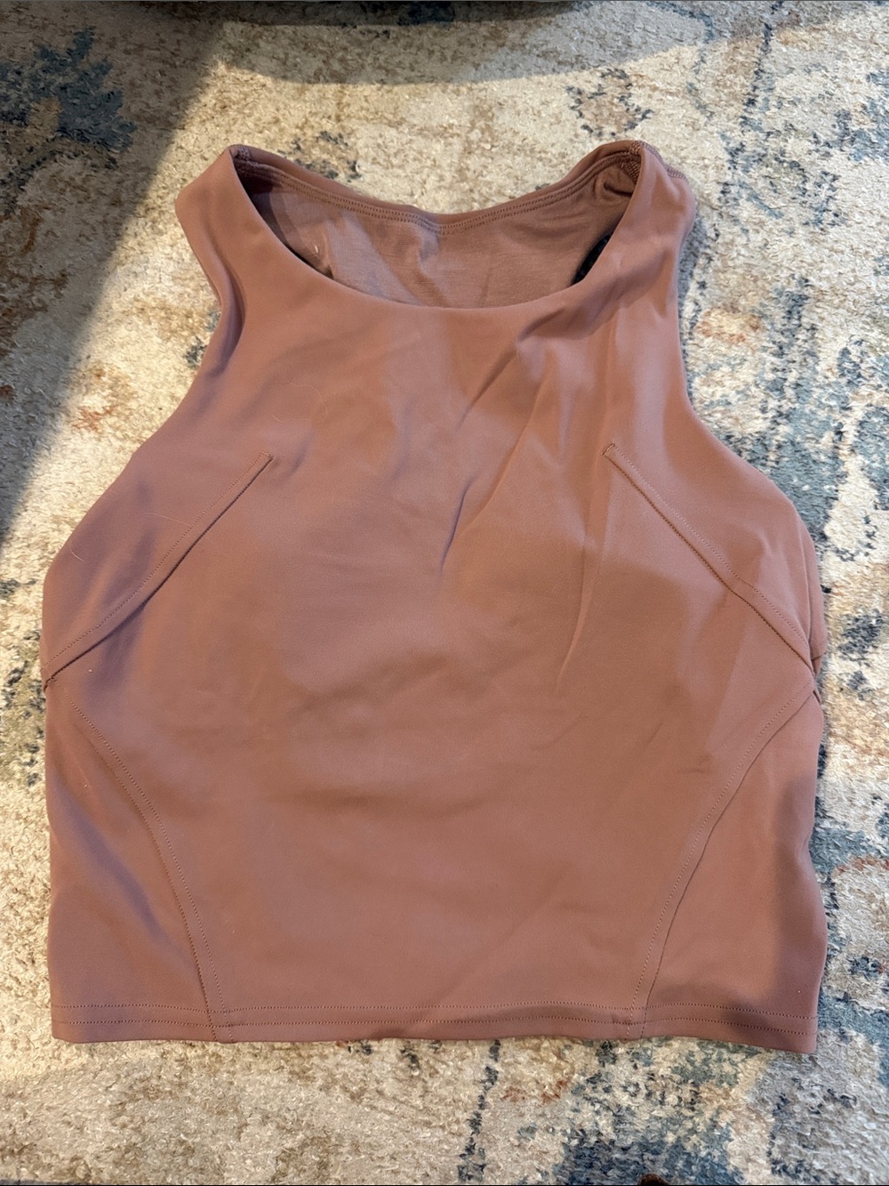 lululemon athletica Mauve High-Neck Tank Top